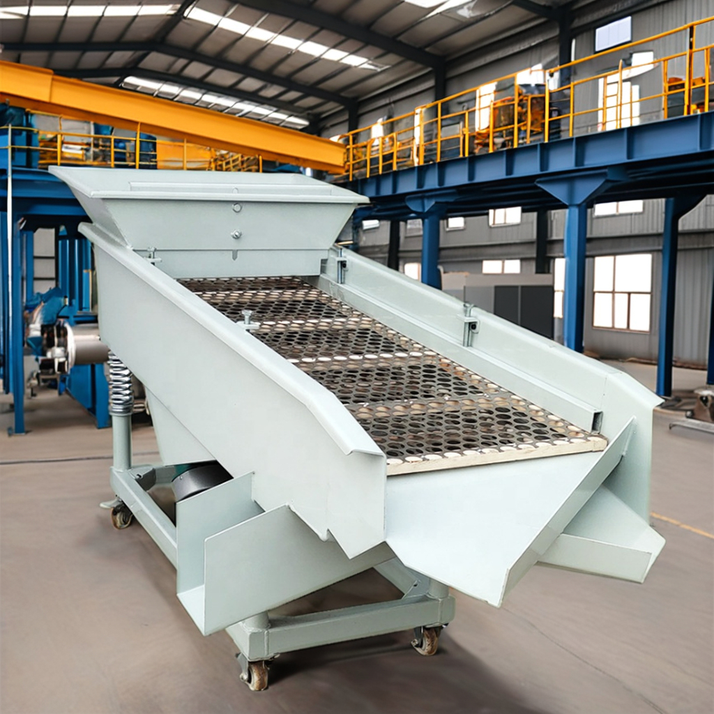 Mesin Sortasi Produk Logam Pemisah Serbuk Granular Perakitan Motor Inti Pemisah Getaran Linier Multi-Lapisan yang Disesuaikan