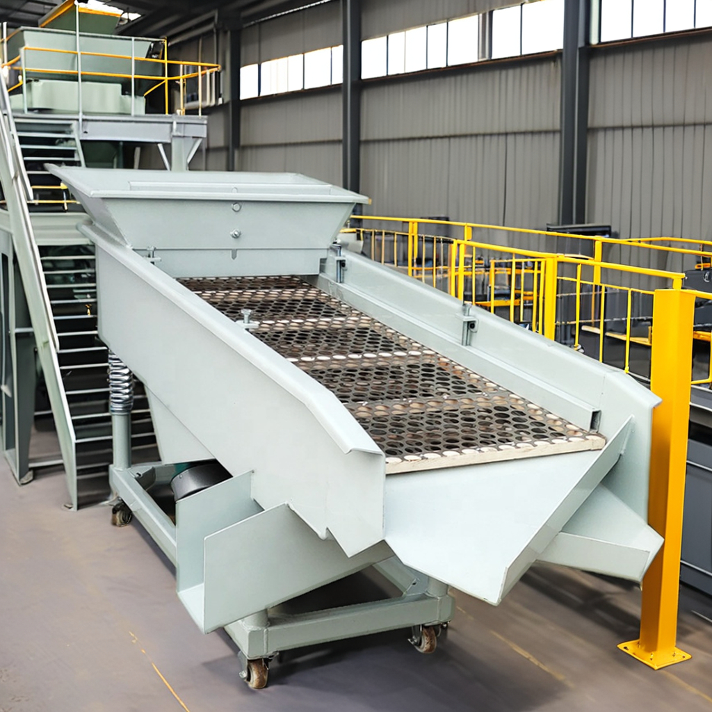 Mesin Sortasi Produk Logam Pemisah Serbuk Granular Perakitan Motor Inti Pemisah Getaran Linier Multi-Lapisan yang Disesuaikan